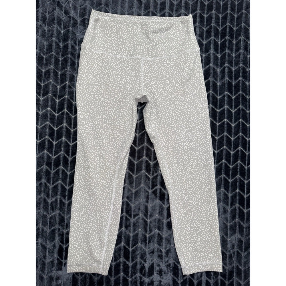 Lululemon Womens Wunder Train High Rise Tight Leopard Daisy Starlight Size 10